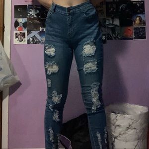 Fashion Nova ripped jeans